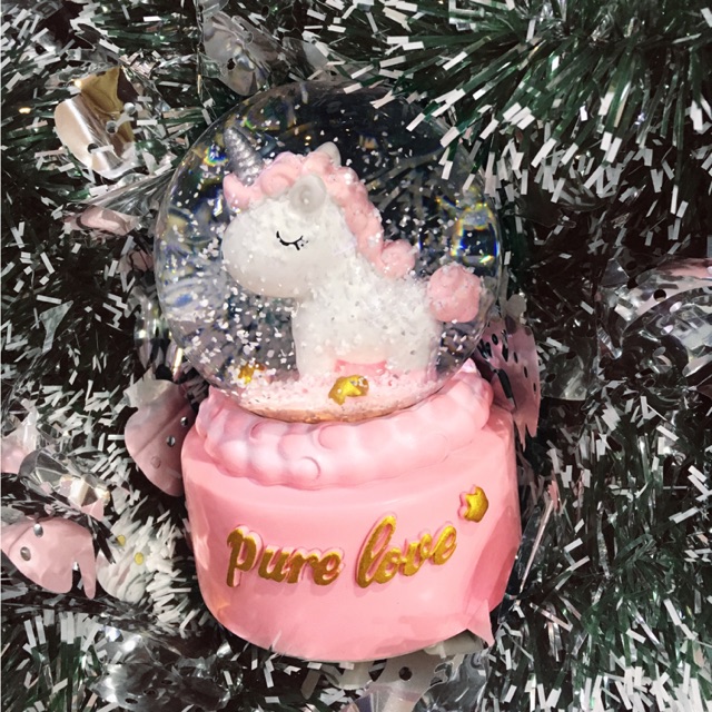 Quả cầu tuyết Unicorn