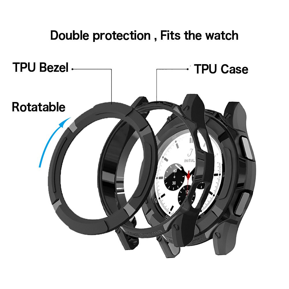 Vỏ TPU mềm chống rơi dành cho Samsung Galaxy Watch 4 Classic 44mm 46mm Galaxy Watch4