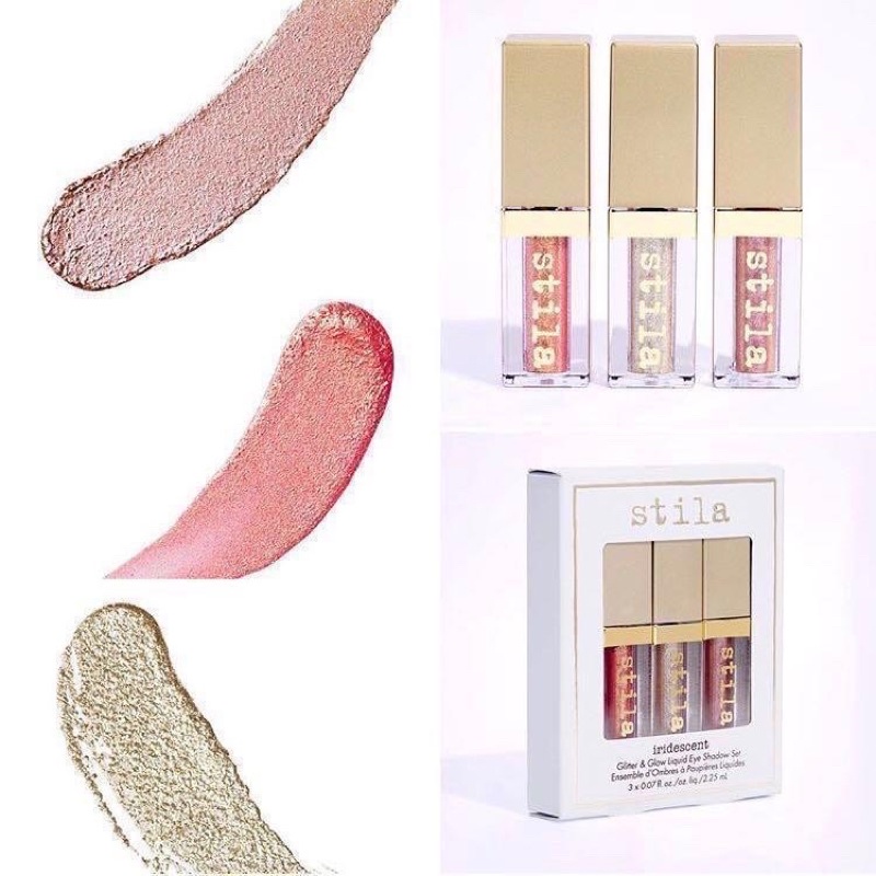 [HÀNG MỸ] Tách Set nhũ mắt kim tuyến Stila Glitter & Glow Liquid Eye Shadow minisize | WebRaoVat - webraovat.net.vn