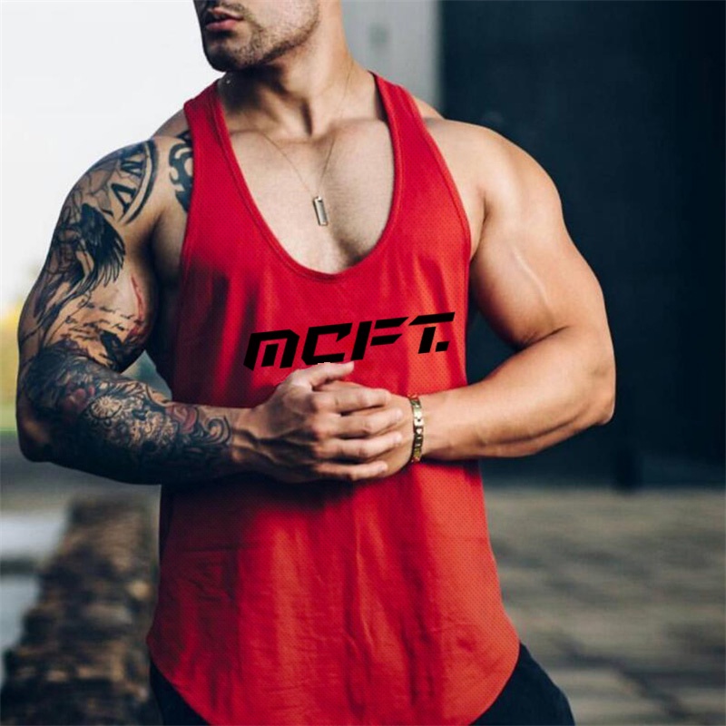 Áo Ba Lỗ Lưới Cổ Tròn In Chữ 2022 Thời Trang Mùa Hè Cho Nam