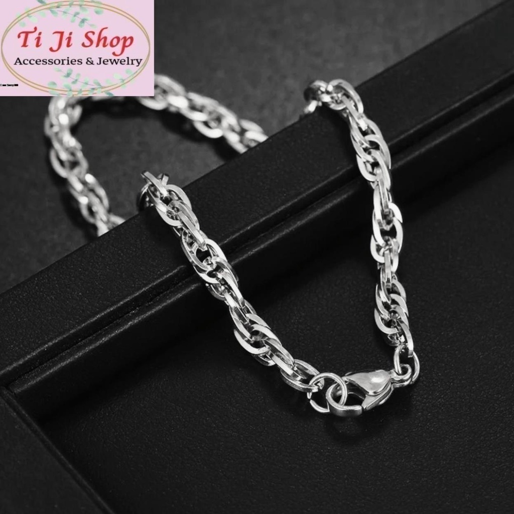 LẮC TAY NỮ INOX THÁNH GIÁ TẦNG - đẹp, không đen,
