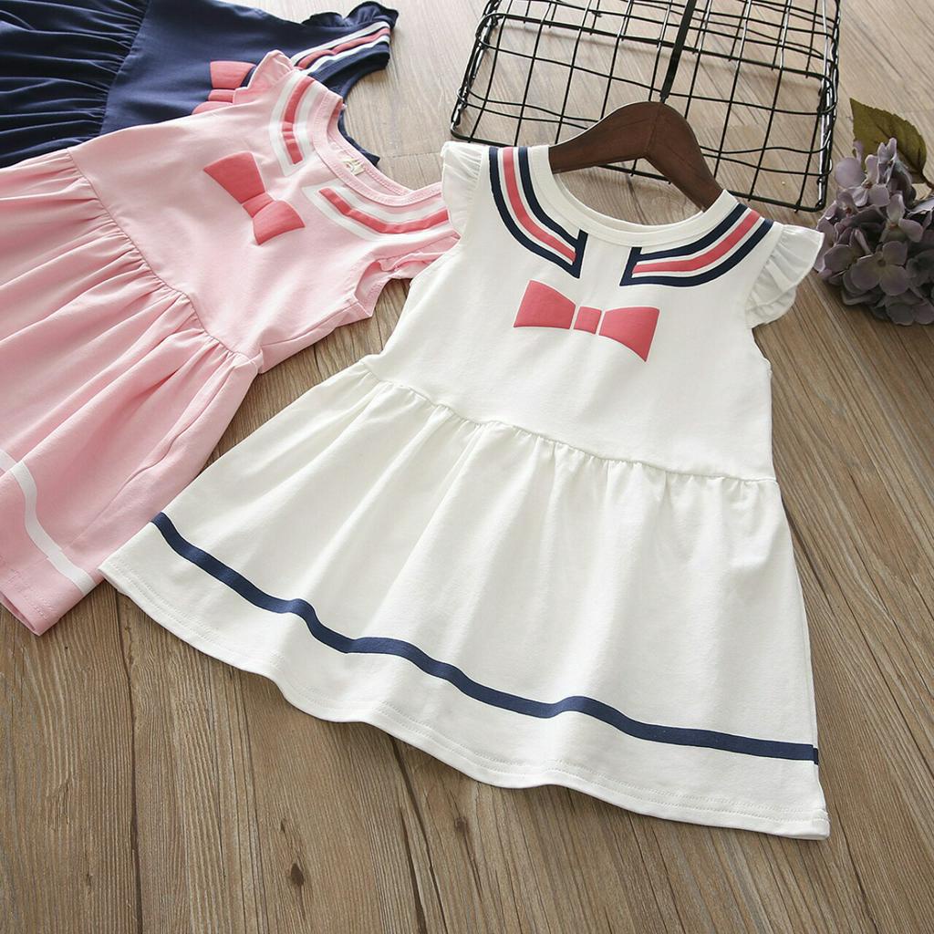 Đầm bé gái phong cách Hàn Quốc chất thun cotton, hàng Quảng Châu cao cấp