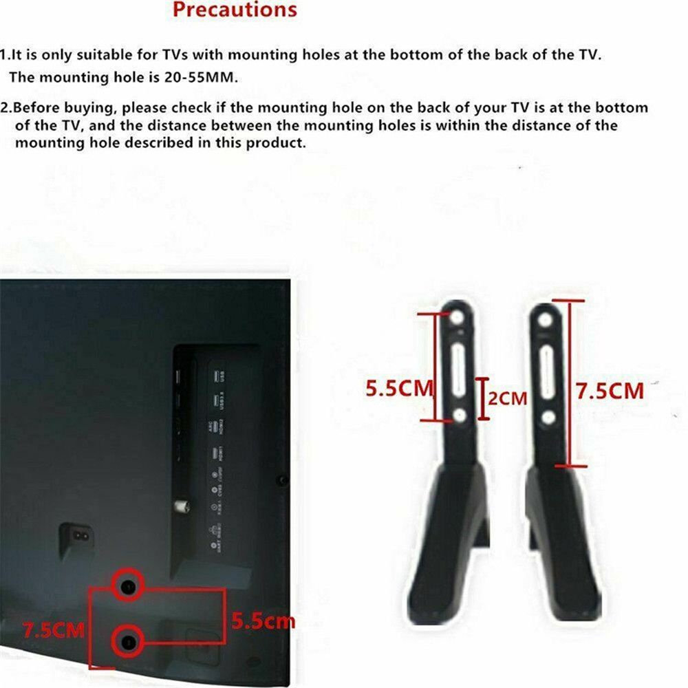 MAYSHOW LCD TV Replacement TV Table Stand with Screws TV Holder Base Mount Universal Desktop Stand 32- 65&quot; Punch-Free TV Base