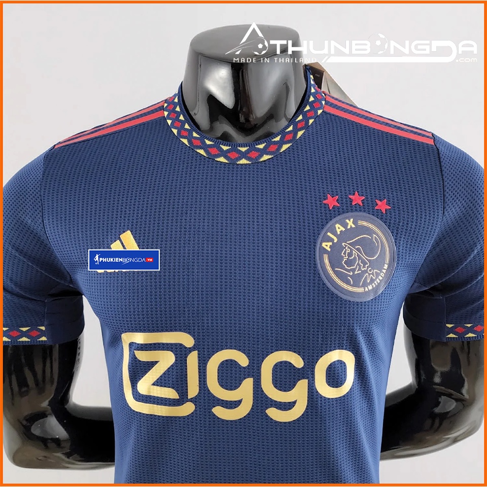 Áo đấu Ajax sân khách 2022/2023, 2022/23 xanh đen bản PLAYER Issue BODY fit cao cấp Thái Lan