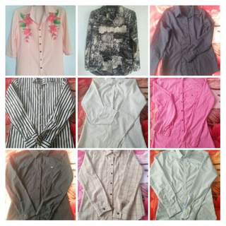 Áo sơ mi nữ nhiều mẫu size m, size l thanh lý đồng giá