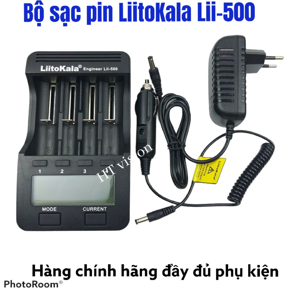 Bộ sạc pin Đa năng cao cấp Liitokala lii-500 cho pin 18650,AA,AAA, có tes dung lượng,nội trở,làm sạc dự phòng