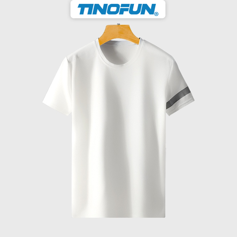 Áo thun nam TINOFUN  mã TT40 Áo tay lỡ nam form rộng thể thao cộc tay đẹp hè thu tập gym