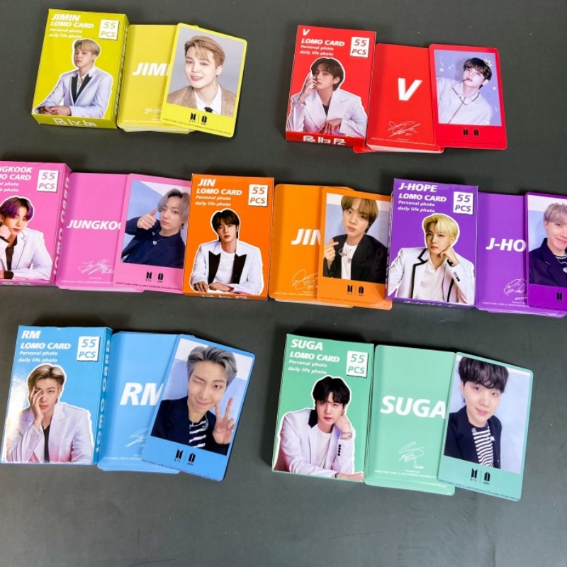 Set 54 Tấm Thẻ Ảnh Lomo Các Thành Viên Nhóm Nhạc BTS