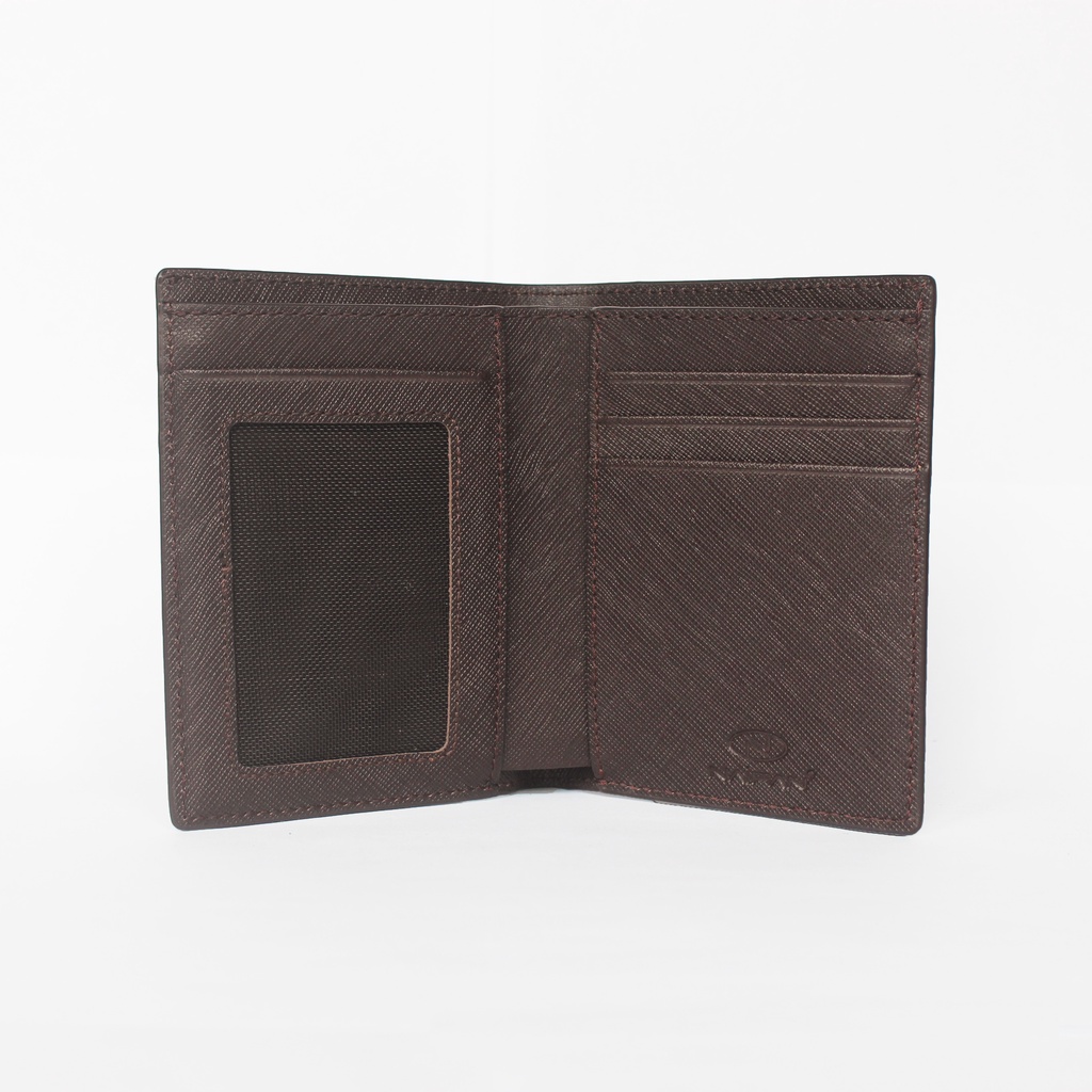 Ví da bò thật vân saffiano chống xước thương hiệu Naipan VN020