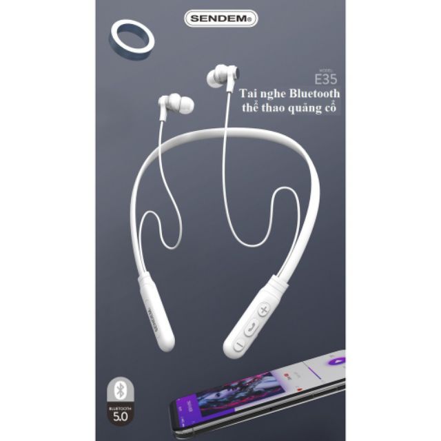 [CHÍNH HÃNG] Tai nghe Bluetooth thể thao đeo cổ sendem SD design e35 Bluetooth 5.0 | BigBuy360 - bigbuy360.vn