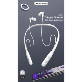 [CHÍNH HÃNG] Tai nghe Bluetooth thể thao đeo cổ sendem SD design e35 Bluetooth 5.0