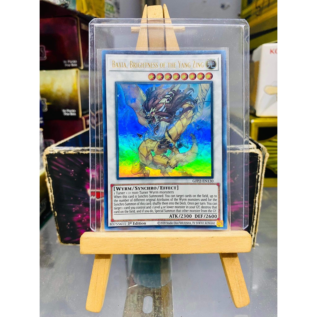 Lá bài thẻ bài Yugioh Baxia Brightness of the Yang Zing - Ultra Rare - Tặng bọc bài nhựa bảo quản