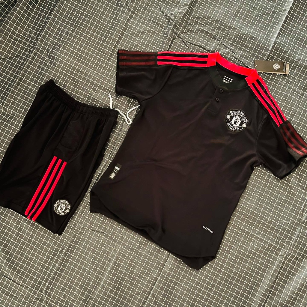 Áo Tập Trước Trận Đấu MU, Áo Bóng Đá Nam Mùa 21/22 Áo Thể Thao Áo Jersey, Tập Bóng Đá Ngắn Tay