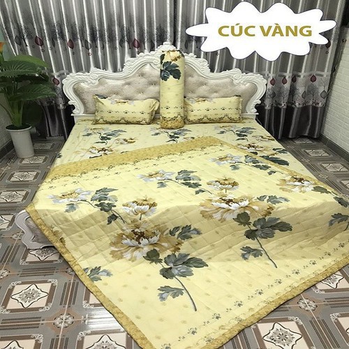 Trọn Bộ Chăn Ga Vỏ Gối Cotton Poly 1m6 x2m ( Được Chọn Mẫu )