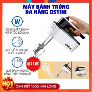 Máy đánh trứng mini đa năng OSTINI thế hệ 2021- Mẫu Máy đánh trứng cầm tay đa năng có thể đánh kem, đánh bột,..(BH 12th)
