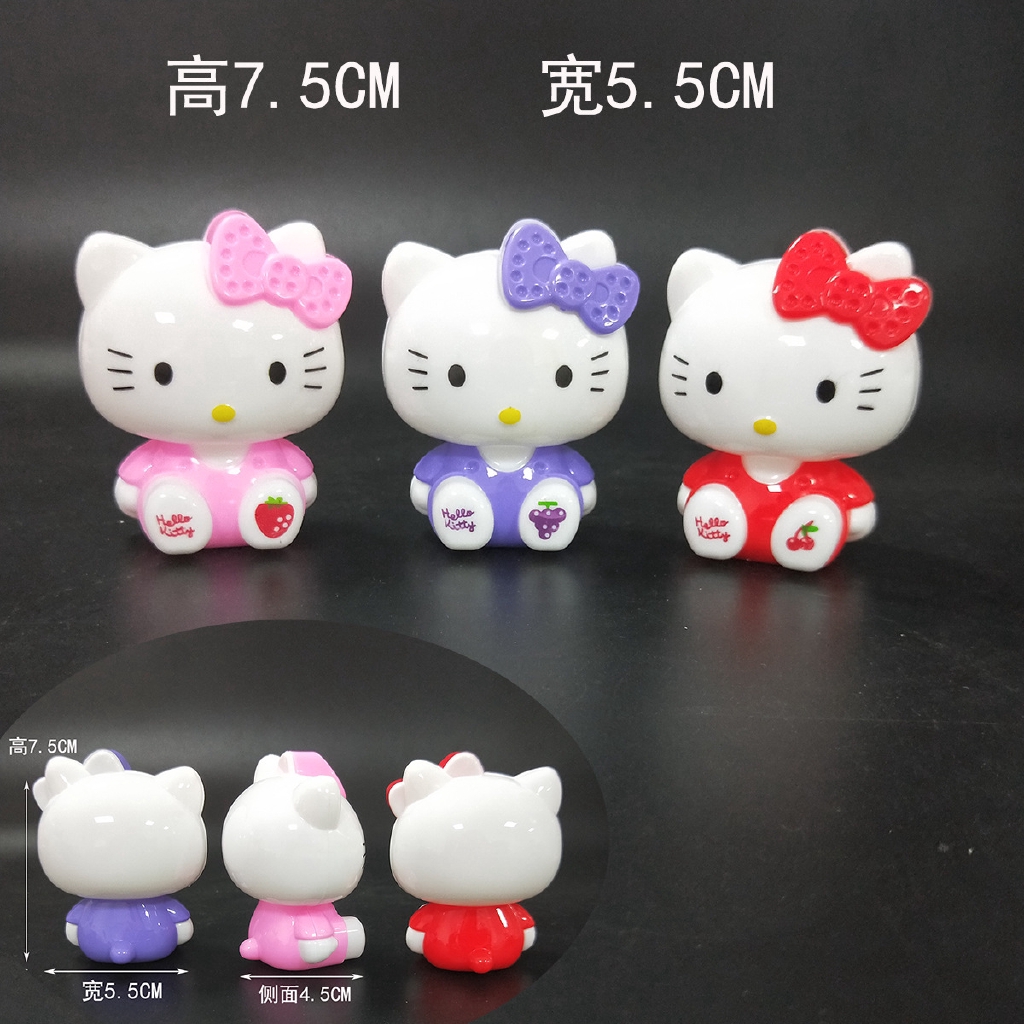 hello kitty birthday cupcake toppers cake toys for girls children birthday party supplies
