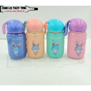 Bình Thủy Tinh Tai Thỏ 400ml