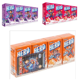 Bán Sỉ Thùng 48 hộp Sữa Vinamilk Hero vị Dâu, Cam, Nho kèm tích thẻ đổi quà