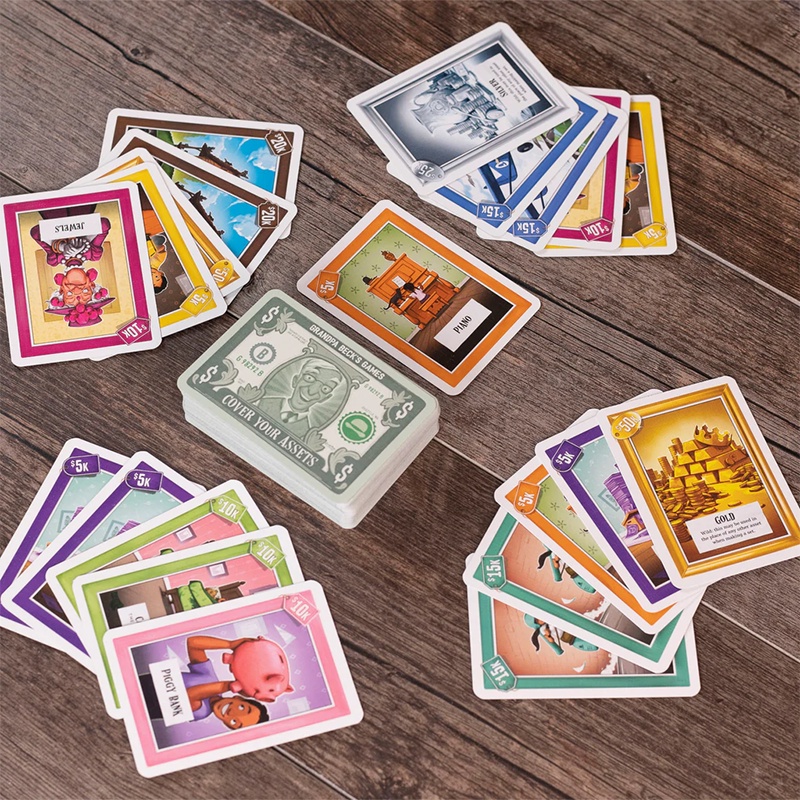 Cover Your Assets Card Game 2-6 Players Ages 7+