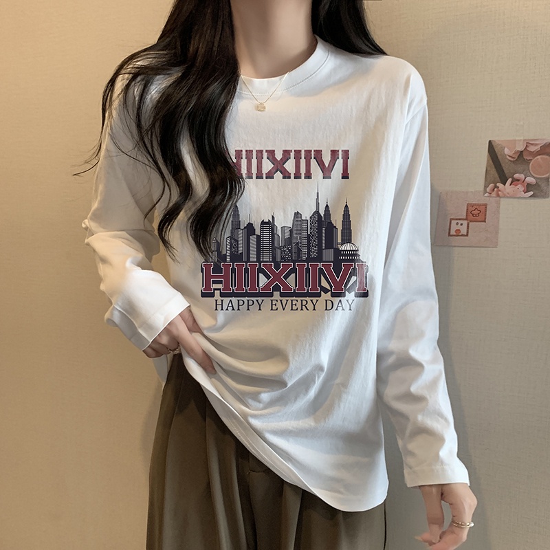 NRVP Áo Thun Nữ Dài Tay Thời Trang Hàn Quốc 2023