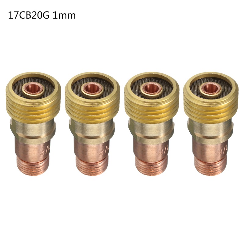 Set 4 Đầu Kẹp Ống Dẫn Khí Gas 17GL116 10N23S TIG SR WP 17 18 26 TIG Chuyên Dụng