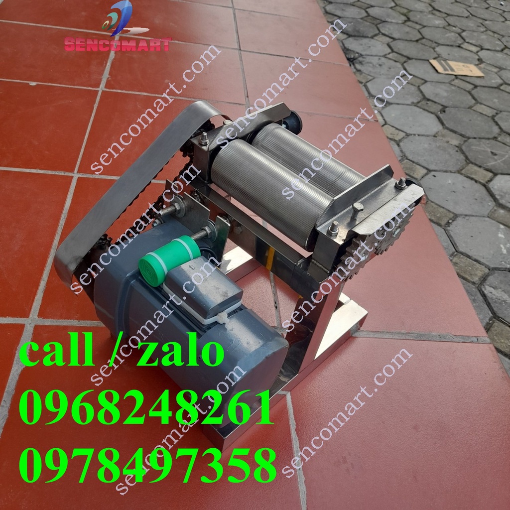 Máy Cán Mực Chạy Điện, chuyên Cán Khô Mực, Khô Bò cho xe bán Mực Khô