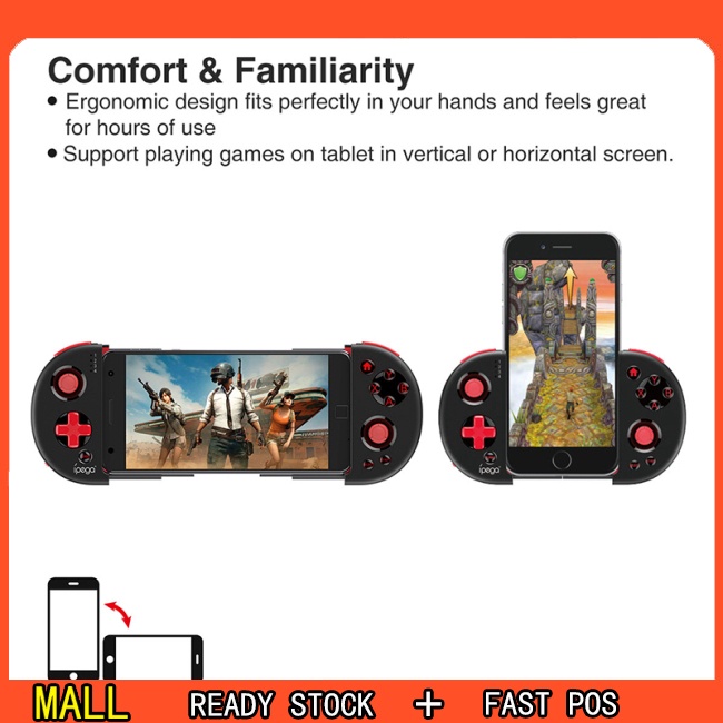 Tay cầm IPEGA PG-9087 không dây kết nối bluetooth dùng để chơi game trên điện thoại di động nintendo switch