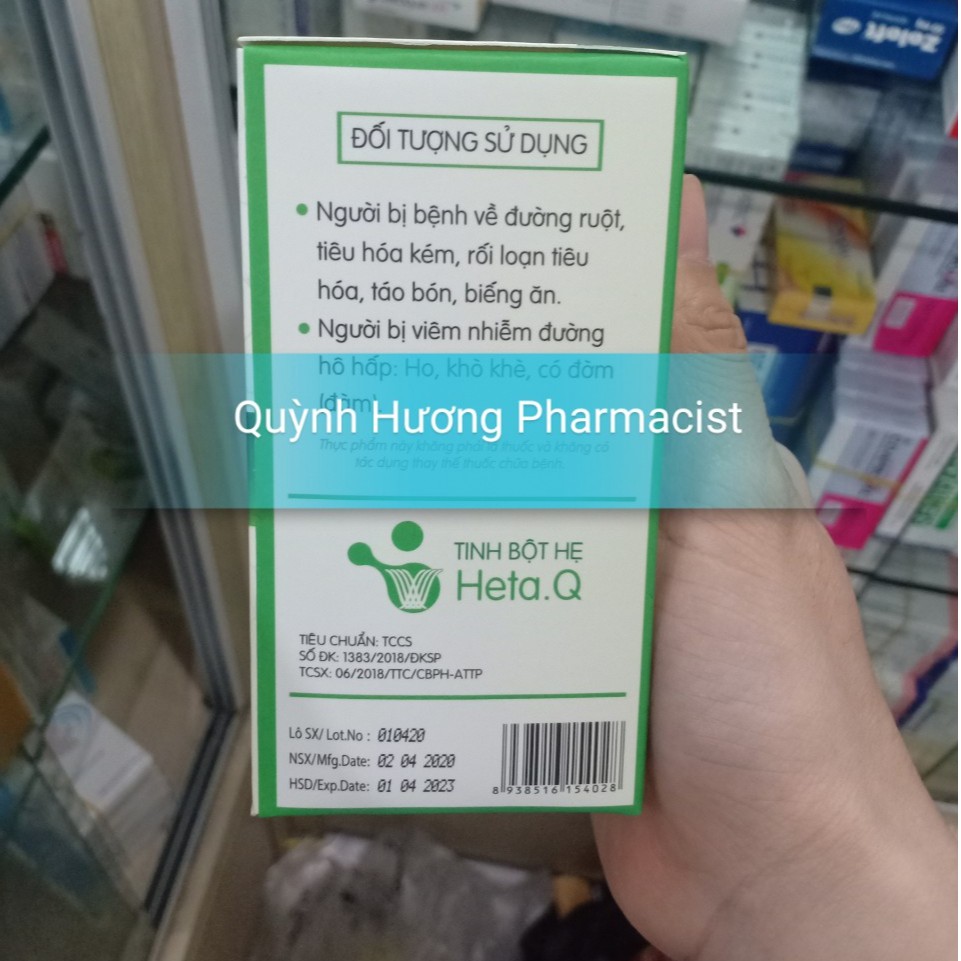 Tinh bột hẹ HETA.Q (date mới nhất ) hỗ trợ điều trị táo bón,biếng ăn ở trẻ nhỏ