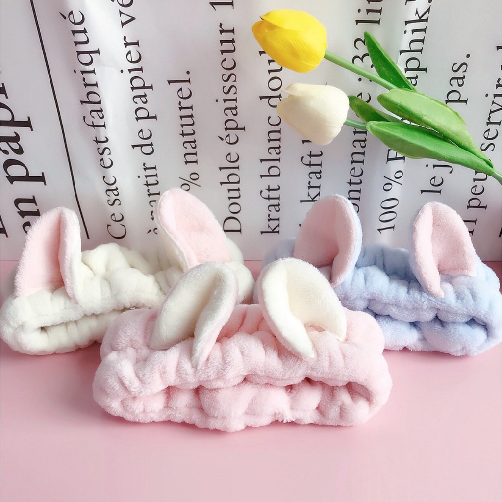 Băng đô rửa mặt Line / băng đô make up tai mèo