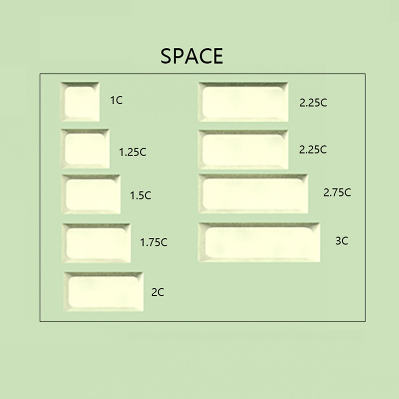 Nắp Đậy Bàn Phím OEM Màu Matcha Tiện Dụng | Vỏ Bọc Chìa Khóa Nhuộm Màu Bằng Nhựa PBT | Ansi ISO 61 64 68 84 87 96 | Bàn Phím Cơ MX DIY Chất Lượng Cao