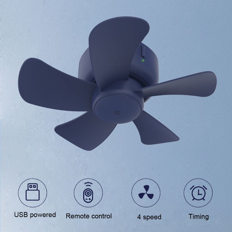 Quạt Trần USB Có Đèn LED Và Đèn Dùng Cho Cắm Trại / Nhà Ở / Văn Phòng