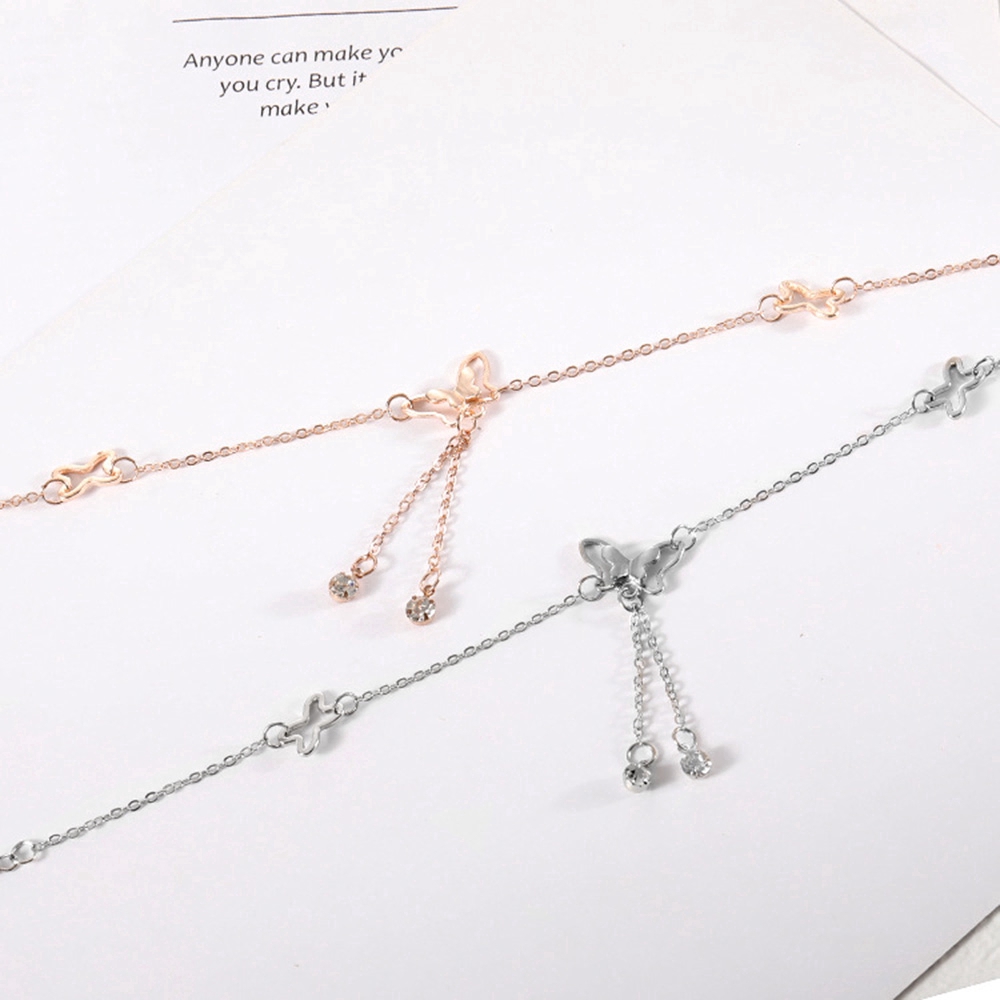 Lắc Chân Hợp Kim Hình Bướm Xinh Xắn