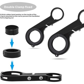 Bicycle handlebar extender flashlight bracket