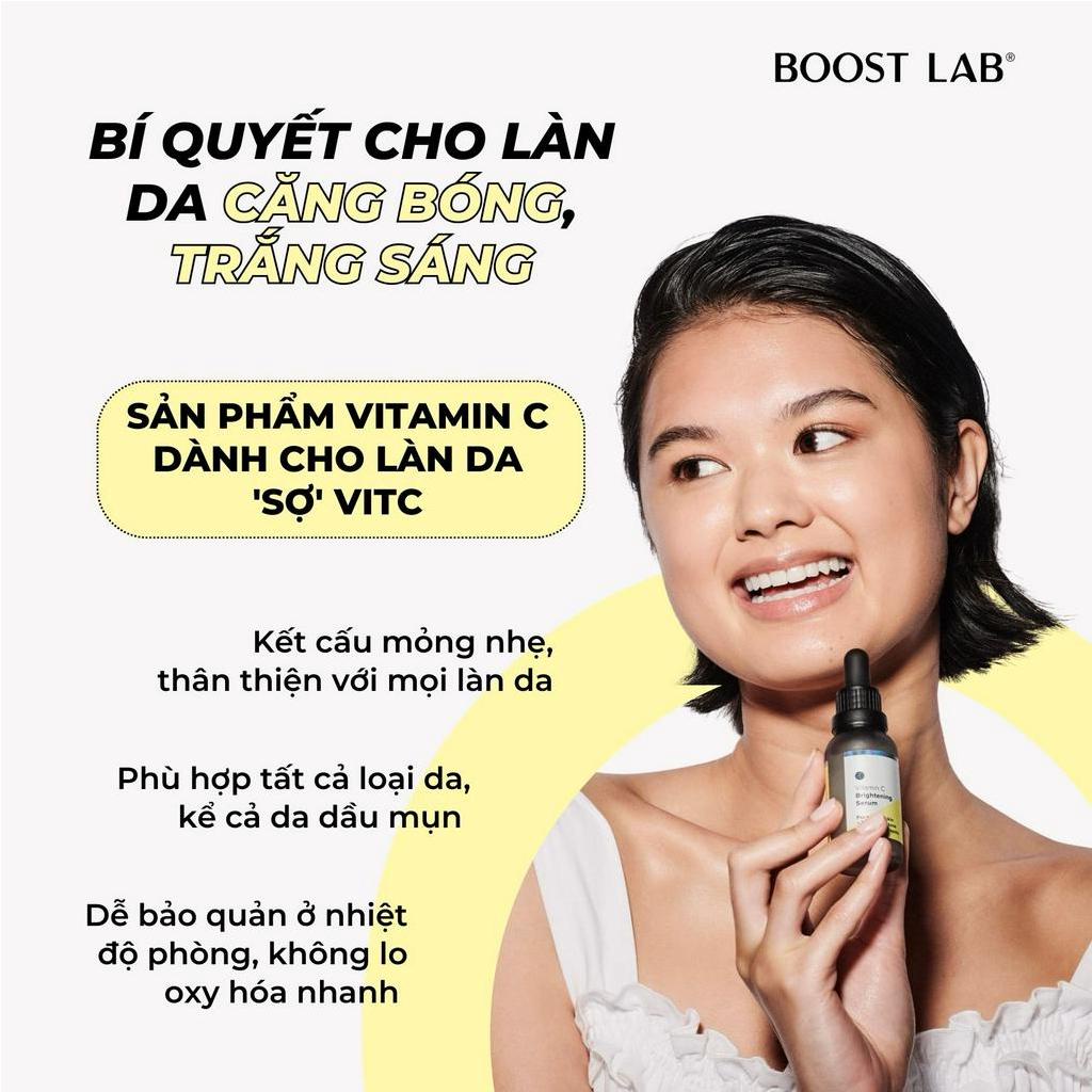 Tinh Chất Vitamin C Dưỡng Sáng Da, Giảm Thâm Sạm và Chống Oxy Hóa | BOOST LAB Vitamin C Brightening Serum