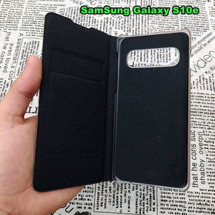 Bao Da Samsung Galaxy S10 / S10 Plus / S10e / S10 5G Kiểu Dáng Gấp 2 Mặt Và Có Phối Ví Sang Trọng