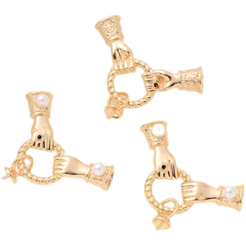 Mặt Dây Chuyền Bằng Đồng 14K Đính Ngọc Trai diy Giá Đỡ