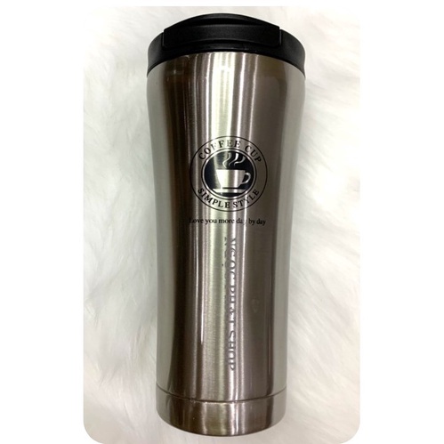 Ly Cafe Giữ Nhiệt SZM 500ml, Inox 304  [tặng kèm combo 2 ống hút inox và dụng cụ vệ sinh ống hút]
