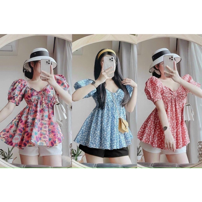 sét bigsize peplum áo kiểu + quần bigsize 55kg-95kg ❤️❤️