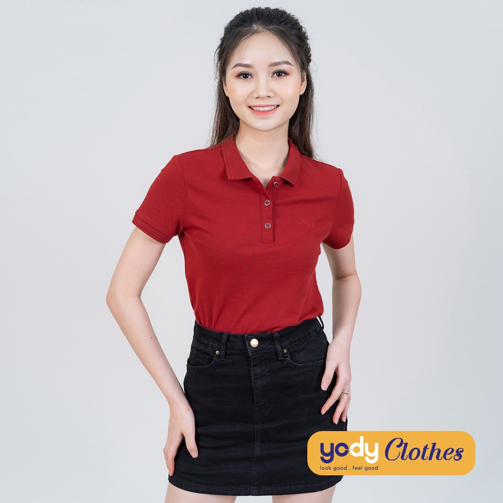 Áo thun polo nữ YODY chất cotton cao cấp APN3280 | BigBuy360 - bigbuy360.vn