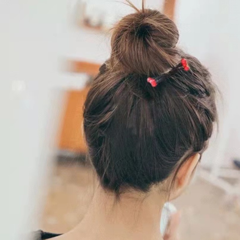 Dây Cột Tóc Cao Su Cỡ Nhỏ Thiết Kế Đơn Giản Tinh Tế Thời Trang