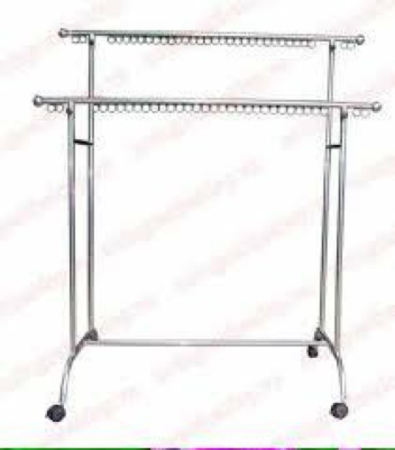 ( Rẻ vô địch) Sào phơi đồ Inox có bánh xe