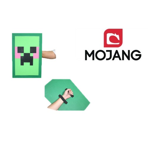 Combo kiếm cup khiên đồ chơi Minecraft