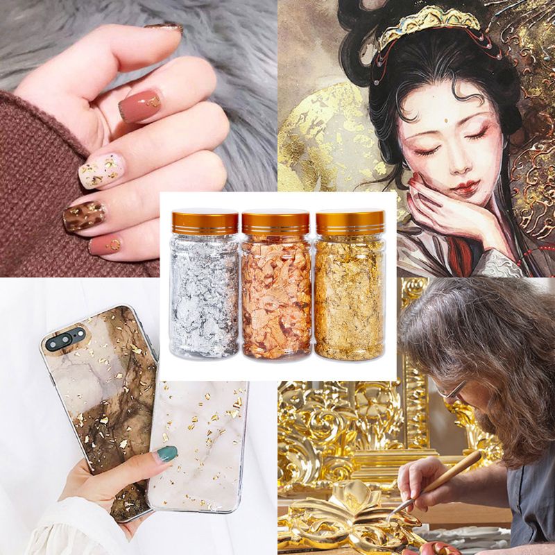 Set 3 Lá Vàng Phụ Kiện Làm Trang Sức Thủ Công