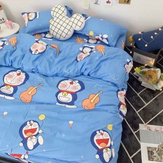 Bộ poly cotton Đô-rê-mon xanh