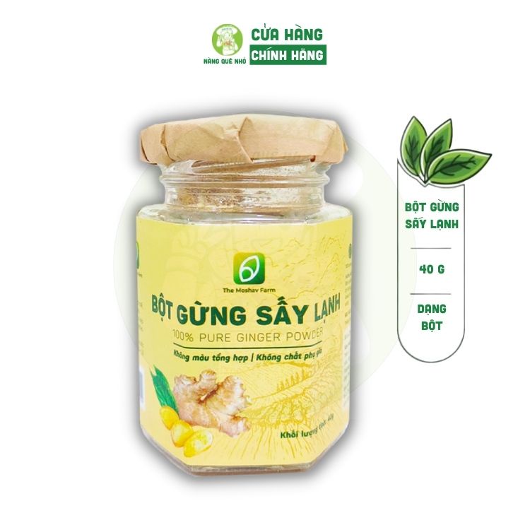 Bột Gừng Nguyên Chất Sấy Lạnh Gia Vị Cổ Truyền The Moshav Farm 40Gr