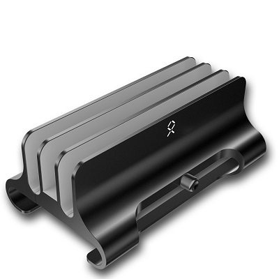 Đế kẹp giá đỡ Laptop máy tính bảng -Giá Kiêm Đế Kẹp bằng Nhôm nguyên khối Dựng Đứng Nhiều Khe