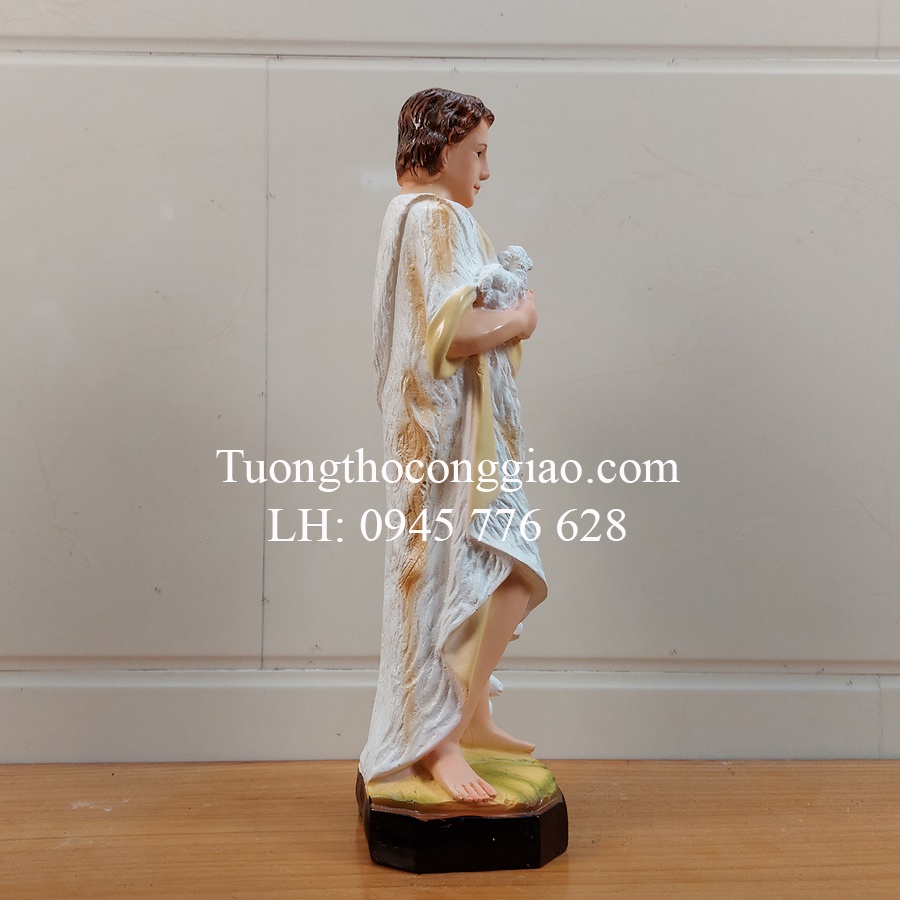 Tượng Thánh Gioan Baotixita  40cm composite