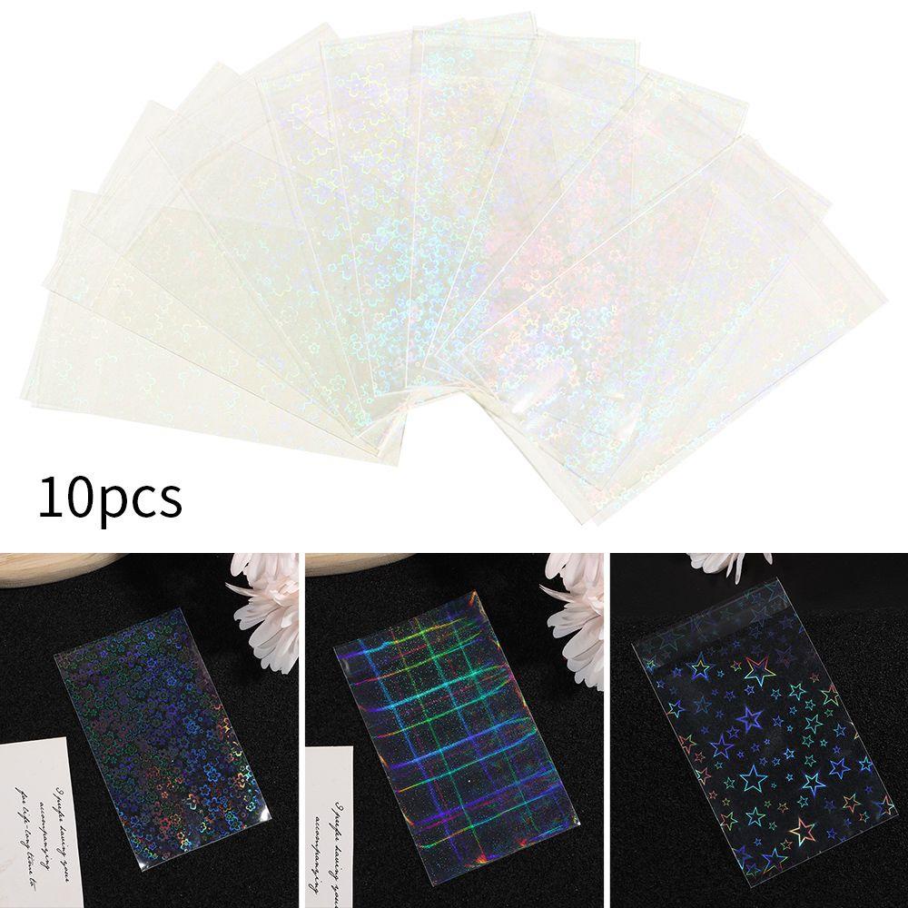 PISTA Set 10 Tấm Thẻ Trong Suốt Bảo Vệ Thiệp