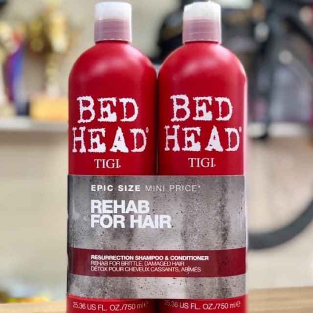 CẶP GỘI- XẢ TIGI BED HEAD MÀU ĐỎ SIÊU HOT(750ml/ chai)