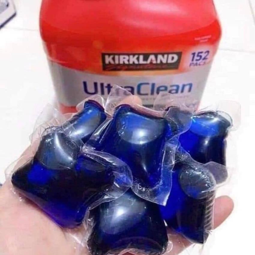 Viên giặt quần áo Kirkland Signature Ultra Clean 152 viên của Mỹ Kháng khuẩn đánh bay mọi vết bẩn MOLYNA